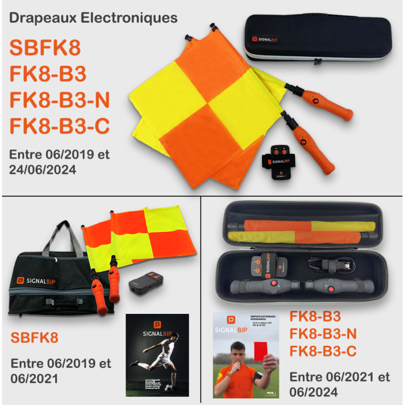 Kit Drapeaux Electroniques SBFK8, FK8B3, FK8B3-N, FK8B3-C