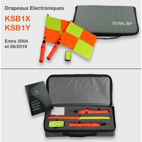 Kit drapeaux électroniques rechargeables KSB1X/KSB1Y