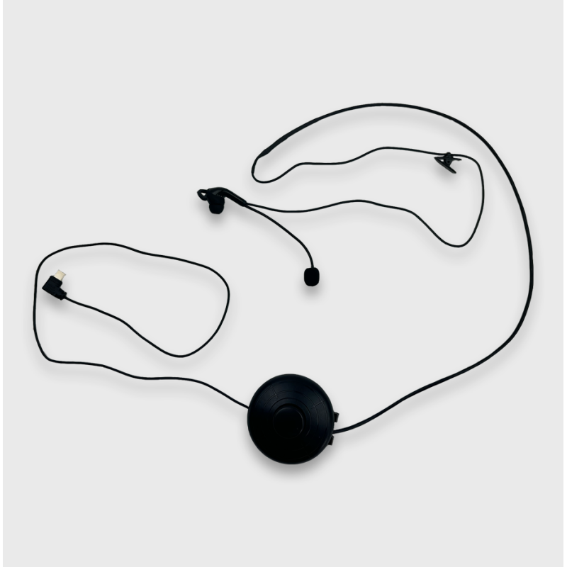 Headset Micro Earpiece Push to talk Button Ribs