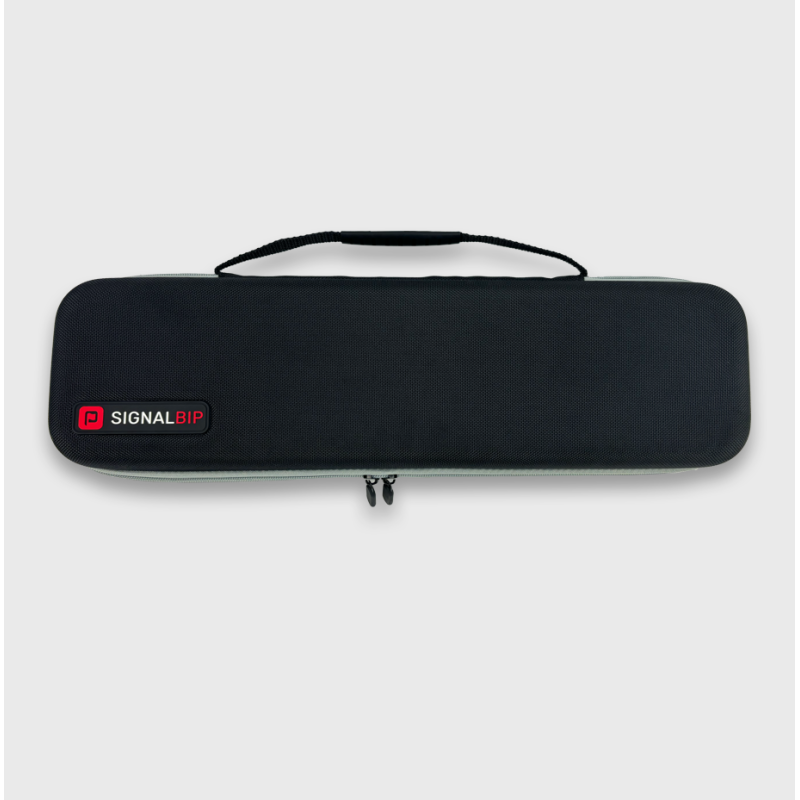 Hard shell transport bag for beeper flags
