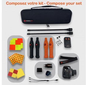 Kit à composer de drapeaux électroniques pour arbitres