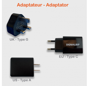 Choix bloc chargeur pour le kit à composer de drapeaux électroniques