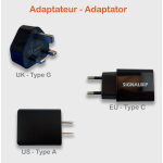 Choix bloc chargeur pour le kit à composer de drapeaux électroniques