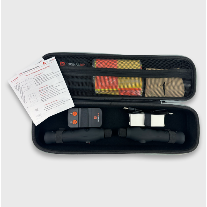 Electronic flags for soccer and rugby referees (black)