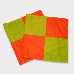 Lot de 2 Fanions pour drapeaux d'arbitrage à damier