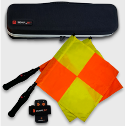 Kit de drapeaux électroniques avec poignée Noires pour arbitres