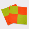 Lot de 2 Fanions pour drapeaux d'arbitrage à damier