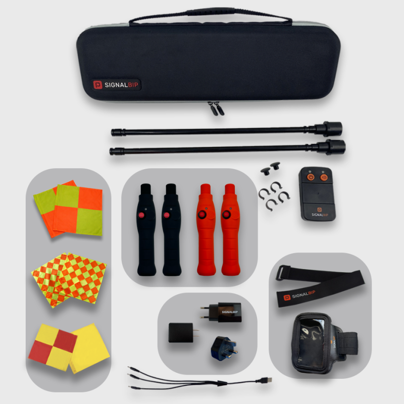 Kit à composer de drapeaux électroniques pour arbitres